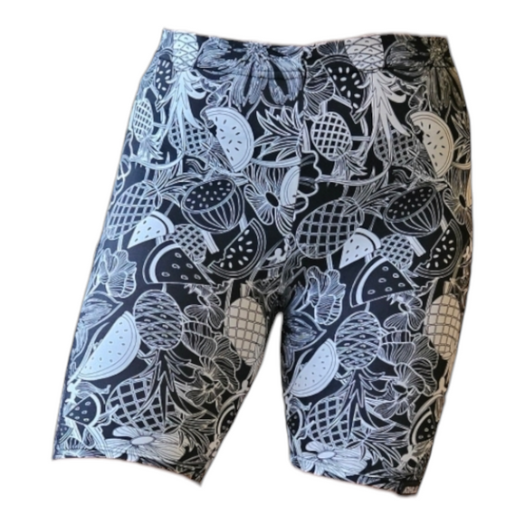 ATHLU Running Short Tights with Pocket - Pineapples