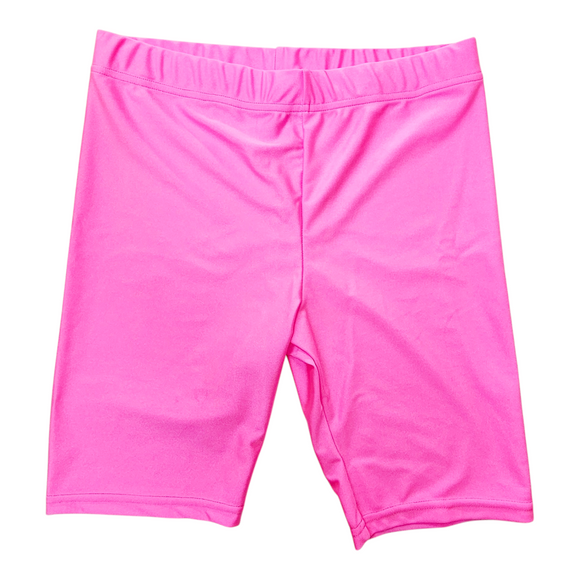 Ski-Pants - Mid Thigh - Elastic Waist - Neon Pink